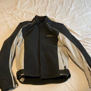 Men’s Large Motorcycle Jacket Elbow and Back Armor